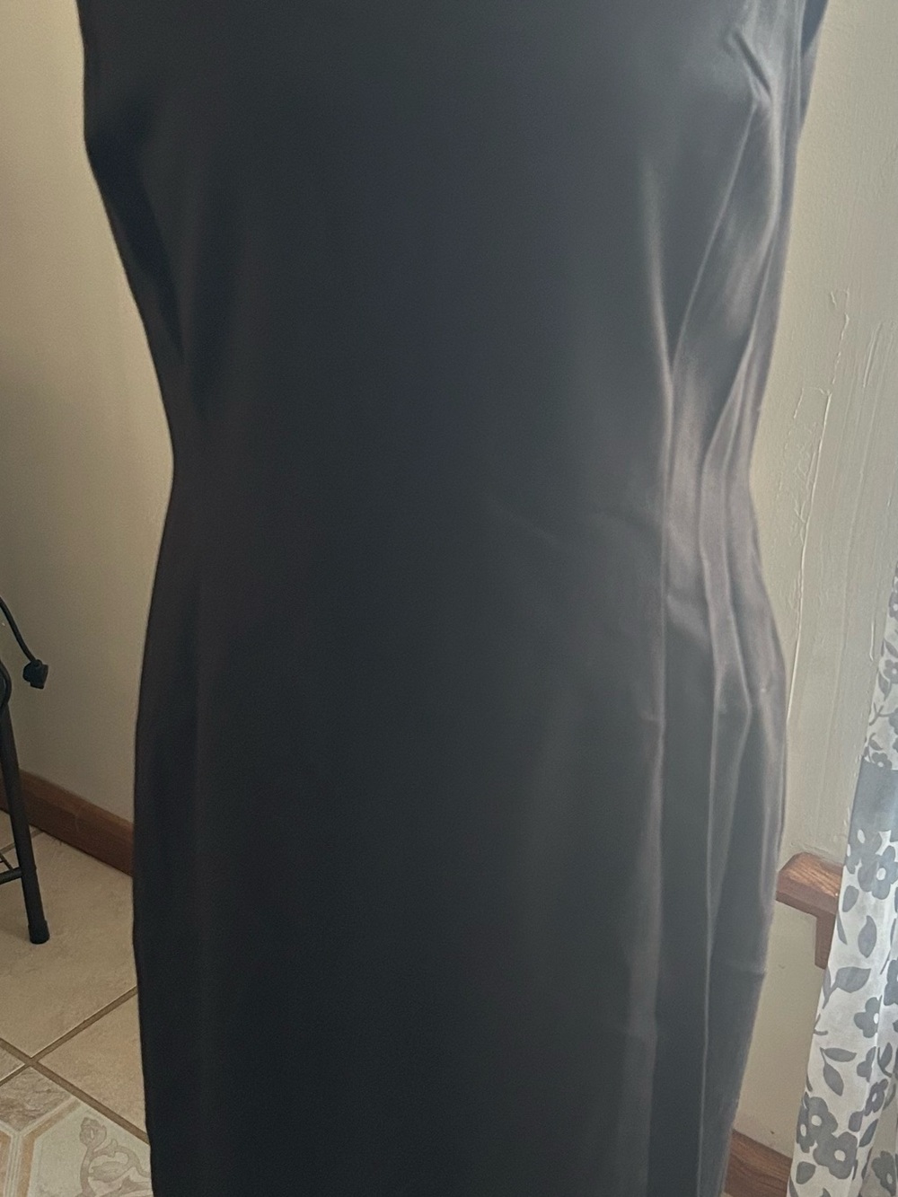 Calvin Klein Black Sleeveless Midi Dress